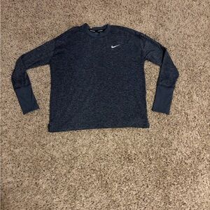 Nike women’s running blue/gray Dri-FIT long sleeve shirt